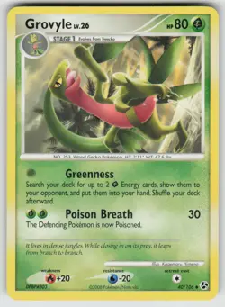 Grovyle 40/106 Common Great Encounters Pokemon Moderately Played - Image 1