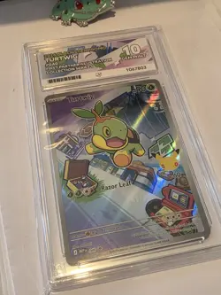 Pokemon First Partner Illustration Series 1 MEP 040 Turtwig Black Star Ace 10 - Image 2