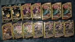Pokemon Sealed 3-Card Booster Packs Team Up/Unbroken Bonds - Image 5