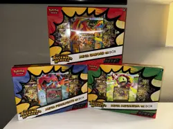 Pokemon TCG: Ascended Heroes- Mega Emboar/Feraligatr/Meganium EX Box Set SEALED - Image 1