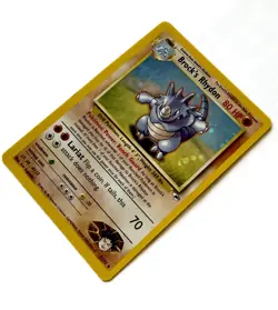 Pokemon TCG 2000 Brock’s Rhydon 2/132 Gym Heroes Holo Rare WOTC Vintage LP - Image 5