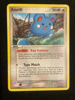 Azurill 20/113 | 2005 Pokemon EX Delta Species Regular | LP Lightly Played - Image 1