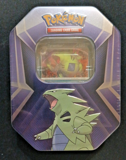 Pokemon TCG Triple Whammy Tin Tyranitar Booster Promo Box English 2024 Sealed - Image 3