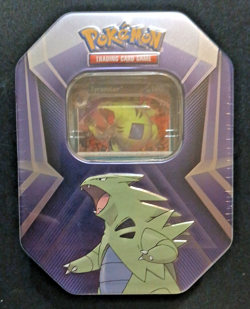 Pokemon TCG Triple Whammy Tin Tyranitar Booster Promo Box English 2024 Sealed - Image 4