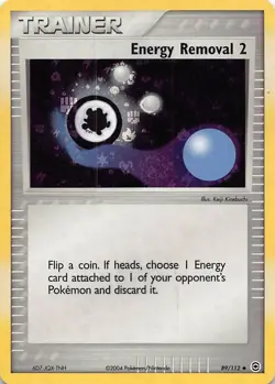 Energy Removal 2 89/112 Uncommon FireRed & LeafGreen Pokemon Reverse Holo LP - Image 1