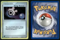 ENERGY REMOVAL 2 80/109 UC LP RUBY & SAPPHIRE POKEMON REVERSE HOLO - Image 1