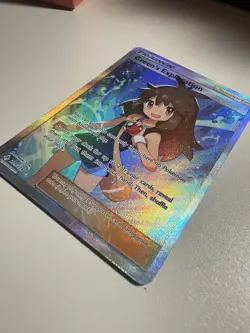Green's Exploration Trainer Full Art Pokemon Card Holo - Image 3