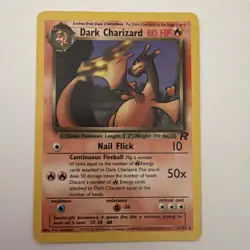 Dark Charizard – Team Rocket 21/82 (Non-Holo) – Vintage Pokemon Card – - Image 2