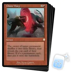 CHAOS WARP X4 The Brothers' War: Commander Magic MTG MINT CARD - Image 1