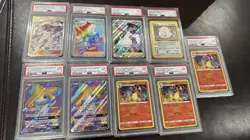 POKEMON PSA GRADED CARD LOT OF 9 - Image 1