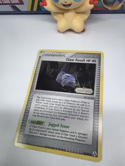 Claw Fossil HP 40 Reverse Holo 78/92 Legend Maker Pokemon Card NM - Image 2