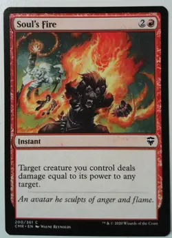 Soul's Fire *Common* Magic MtG x1 Commander Legends - Image 1