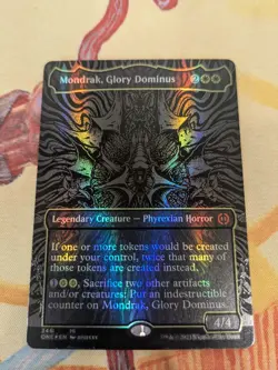 Mondrak, Glory Dominus, Oil Slick Raised FOIL - Phyrexia all be ONE - *NM* MtG - Image 2