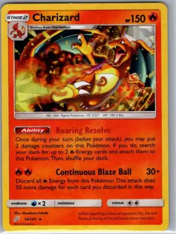 Charizard - 14/181 (SM Team Up) 014/181 Holo Deck Exclusives - Pokemon Card - LP - Image 1