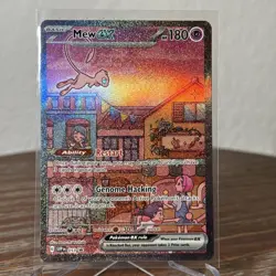 Mew ex SVP 053 Pokemon TCG Scarlet Violet 151 Black Star Promo Full Art Card - Image 1