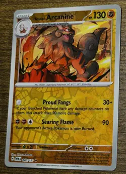 Hisuian Arcanine 100/167 Rare Twilight Masquerade Pokemon Reverse Holo Near Mint - Image 1