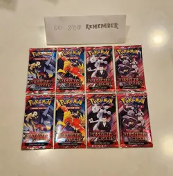 Pokemon TCG Destined Rivals 8 Booster Pack TW0 Art Sets - Image 1