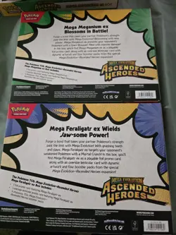2 Pack - Pokemon Ascended Heroes Mega Feraligatr & Mega Meganium ex Box Sealed - Image 2