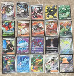 TCG Pokemon 40x Card Binder Lot Collection - Illustration Rare, FA's, Ex’s, More - Image 1