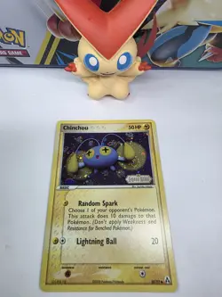 Pokemon TCG Chinchou 50/92 EX Legend Maker Reverse Holo Swirl - Image 1