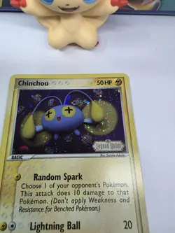 Pokemon TCG Chinchou 50/92 EX Legend Maker Reverse Holo Swirl - Image 2