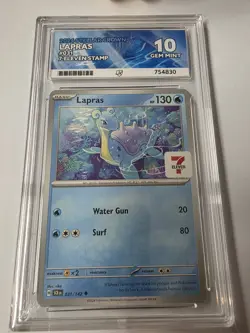 Pokemon Lapras 031/142 7/11 Stellar Seven Eleven Asia Promo ACE 10 - Image 2
