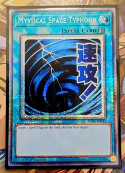 Mystical Space Typhoon (Stamped Starlight Rare) - RA05-EN112 - Yu-Gi-Oh TCG - Image 1