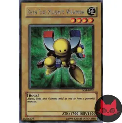 Yugioh Beta The Magnet Warrior DOR-E002 Prismatic Secret Rare LP - Image 1