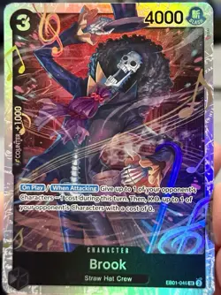 Brook EB01-046 SR Foil Extra Booster Memorial Collection One Piece TCG NM - Image 1