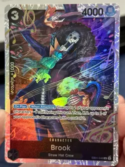 Brook EB01-046 SR Foil Extra Booster Memorial Collection One Piece TCG NM - Image 2