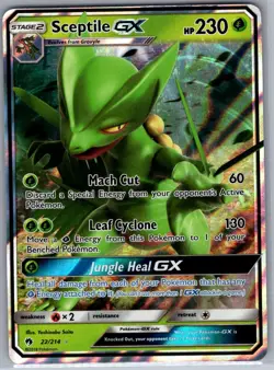 Sceptile GX 22/214 SM - Lost Thunder - Pokemon Card - NM - Image 1