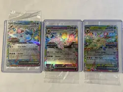 Pokemon Leafeon Glaceon Espeon Stamped Prismatic Promos Sealed 3 Card Lot - Image 1