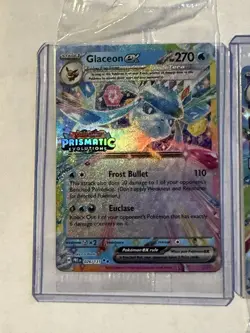 Pokemon Leafeon Glaceon Espeon Stamped Prismatic Promos Sealed 3 Card Lot - Image 2