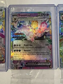 Pokemon Leafeon Glaceon Espeon Stamped Prismatic Promos Sealed 3 Card Lot - Image 3