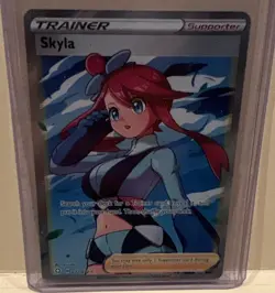 Skyla 072/072 Crossed Ultra Rare Full Art Holo Card Pokemon TCG EN Supporter - Image 1
