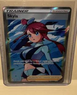Skyla 072/072 Crossed Ultra Rare Full Art Holo Card Pokemon TCG EN Supporter - Image 2