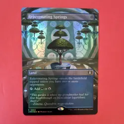 Wizards of the Coast Rejuvenating Springs Rare Land Commander Masters Foil 424 - Image 1