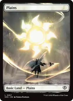 MtG Plains L 0267 Secrets of Strixhaven Basic Land Full Art Foil - Image 1