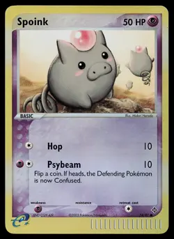 Pokemon Card - Spoink Dragon 74/97 Reverse Holo Common - Image 1