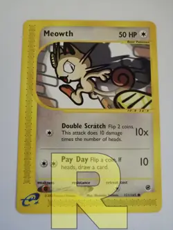 Meowth ® Expedition 121/165 ® Comune ® Pokemon ® Inglese ® EX - Image 1