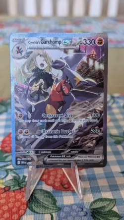 Pokemon TCG Cynthia's Garchomp Ex Special Illustration Rare 232/182 - Image 1