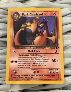 Wizards of the Coast Dark Charizard 21/82 Team Rocket 2000 Non Holo - Image 1