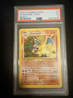 Charizard 2000 Pokemon TCG Base Set 2 4/130 Holo Rare PSA 5 - Image 1