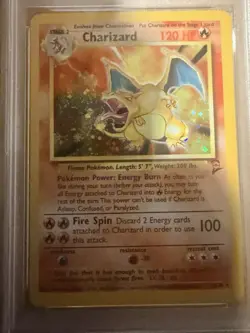 Charizard 2000 Pokemon TCG Base Set 2 4/130 Holo Rare PSA 5 - Image 4