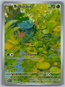 Pokemon Scarlet & Violet 151 - Bulbasaur 166 Illustration Rare - Image 1