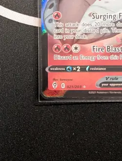 Volcarona V 21 Evolving Skies Holo Ultra Rare Full Art - Pokemon TCG - Image 5