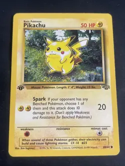 Wizards of the Coast Pikachu Jungle 60/64 Pokemon Card 1st Edition - Image 1