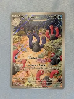 Wugtrio Paldean Fates Holo Illustration Rare Pokemon TCG Card 224/091 - Image 3