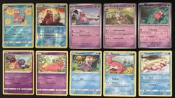 Pokemon TCG Slowpoke & Slowbro Lot: 10 Card Collection Set - Image 1