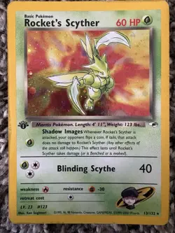 Rockets Scyther Holo Card 13/132 Near Mint or Better Condition - Image 1